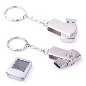 32 GB Döner Kapaklı Metal Anahtarlık USB Bellek 32 GB Döner Kapaklı Metal Anahtarlık USB Bellek