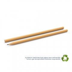 Yuvarlak Naturel Kurşun Kalem