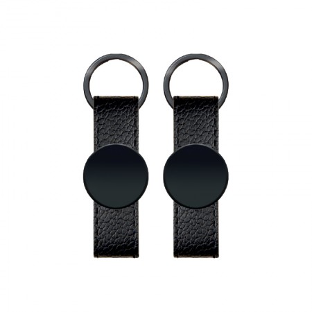 2405 Çift Taraflı Metal Suni̇ Deri̇ Anahtarlık