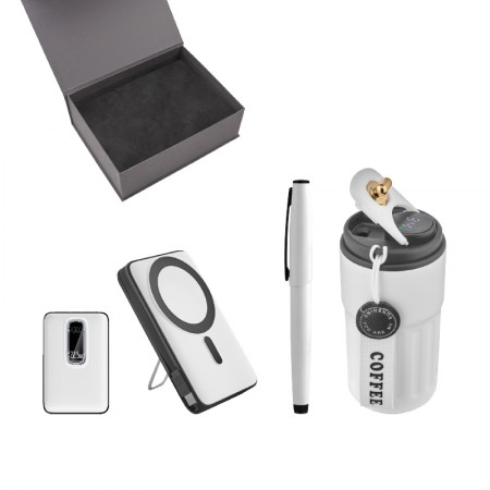 5081 Kalem & Powerbank & Termos Set