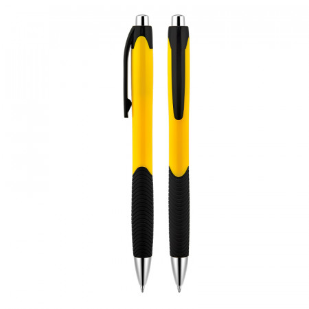 506-R Sarı Plastik Tükenmez Kalem
