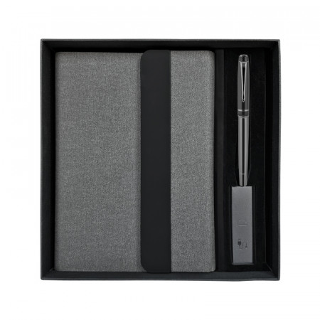 1070 Gri Luxury Powerbank Organizer Hediyelik Set 1070 Gri Luxury Powerbank Organizer Hediyelik Set