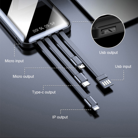 PB-4004 Siyah 10000 Mah Powerbank PB-4004 Siyah 10000 Mah Powerbank