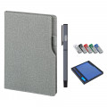 2320-K Gri Defter & Kalem & Usb Set