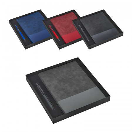 2423-K Siyah Hediyelik Set - Defter - Kalem Seti 2423-K Siyah Hediyelik Set - Defter - Kalem Seti