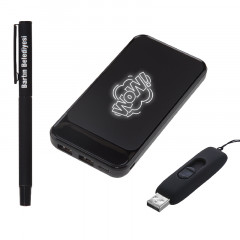 5057 Siyah Kalem & Powerbank & Usb Set 5057 Siyah Kalem & Powerbank & Usb Set