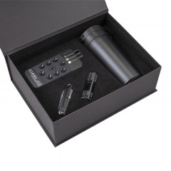 5067 Siyah - Siyah Mug Çakı & Fener & Powerbank & Termos Set 5067 Siyah - Siyah Mug Çakı & Fener & Powerbank & Termos Set