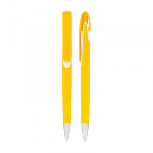 448-R Sarı Plastik Tükenmez Kalem
