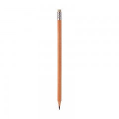 563 Ahşap Silgili Naturel Köşeli Kurşun Kalem (Ahşap Gövde)