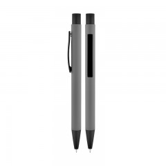 1020-V Gri Metal Rubber Gövde Versatil Kalem