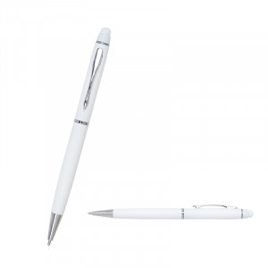 1022 Beyaz Metal Tükenmez Touchpen Kalem 1022 Beyaz Metal Tükenmez Touchpen Kalem
