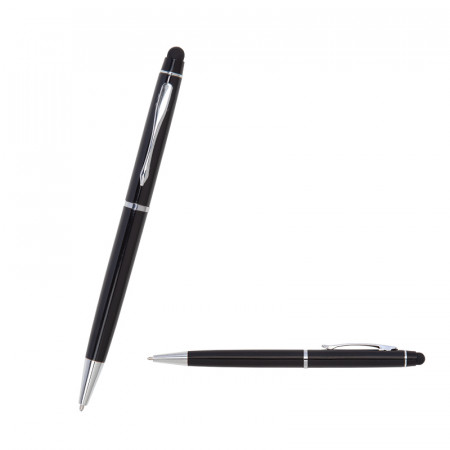1022 Siyah Metal Tükenmez Touchpen Kalem 1022 Siyah Metal Tükenmez Touchpen Kalem