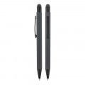 1027 Füme Metal Tükenmez Touchpen Kalem Rubber Gövde 1027 Füme Metal Tükenmez Touchpen Kalem Rubber Gövde