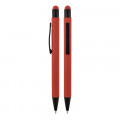 1027 Kırmızı Metal Tükenmez Touchpen Kalem Rubber Gövde 1027 Kırmızı Metal Tükenmez Touchpen Kalem Rubber Gövde