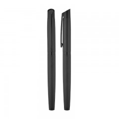 1111-R Siyah-Siyah Klips Metal Roller Kalem