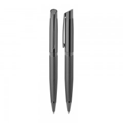 1111-T Füme- Klips Metal Tükenmez Kalem