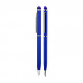 587 Lacivert Metal Tükenmez Touchpen Kalem