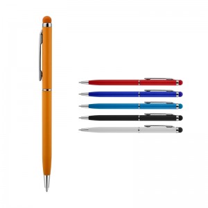587 Siyah Metal Tükenmez Touchpen Kalem
