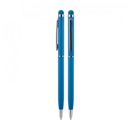 587 Turkuaz Metal Tükenmez Touchpen Kalem