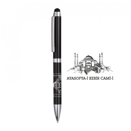1107-T Ayasofya Kabartma Figürlü Metal Tükenmez Kalem 1107-T Ayasofya Kabartma Figürlü Metal Tükenmez Kalem