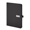 1701 Siyah Termo Deri Usb'Li Defter 1701 Siyah Termo Deri Usb'Li Defter