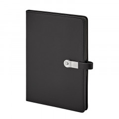 1701 Siyah Termo Deri Usb'Li Defter