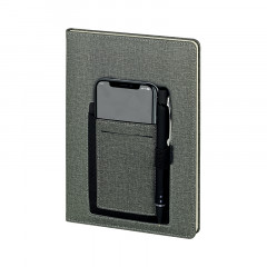 2420 Siyah-Füme Termo Deri Defter (ivory Kağıt)