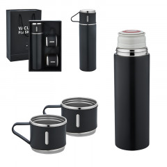 5337 Siyah Çelik 3'lü Termos Set / 500 ml 5337 Siyah Çelik 3'lü Termos Set / 500 ml
