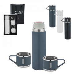 5337 Siyah Çelik 3'lü Termos Set / 500 ml 5337 Siyah Çelik 3'lü Termos Set / 500 ml