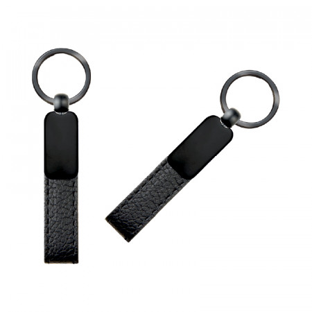 2409 Siyah Metal Suni̇ Deri̇ Anahtarlık 2409 Siyah Metal Suni̇ Deri̇ Anahtarlık