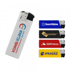 TK21R Beyaz Clipper Brio Fit Elektronic Si̇boplu Çakmak