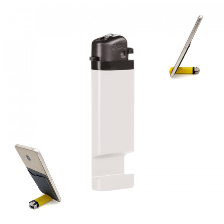 PHL-365 Beyaz Telefon Standlı Taşlı Sibopsuz Çakmak PHL-365 Beyaz Telefon Standlı Taşlı Sibopsuz Çakmak