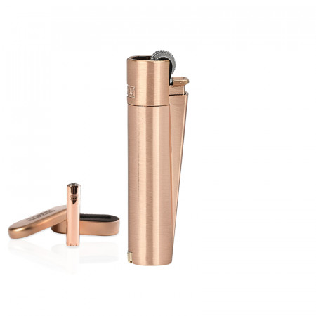 MT-115 Rose Gold Clipper Metal Siboplu Çakmak MT-115 Rose Gold Clipper Metal Siboplu Çakmak