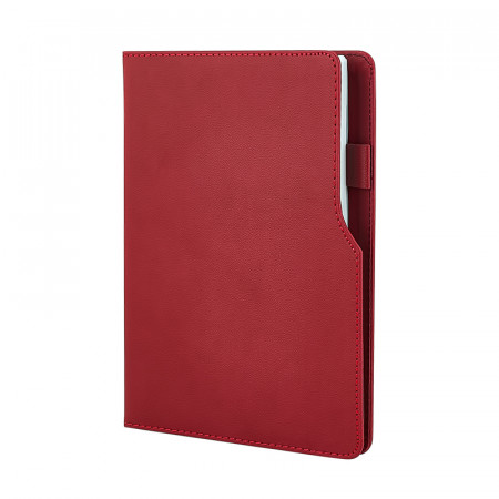 941-IVORY Kırmızı Termo Deri Defter (IVORY Kağıt)