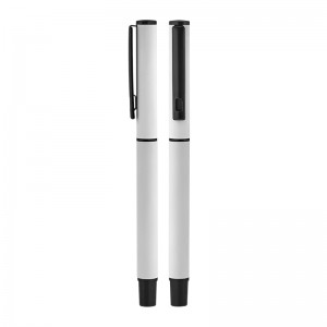 2025 BELEK Beyaz Metal Roller Süper Jel Refil Kalem