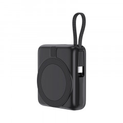 PB-4013 Siyah - Beyaz LED 10.000 mAh MagSafe Powerbank PB-4013 Siyah - Beyaz LED 10.000 mAh MagSafe Powerbank
