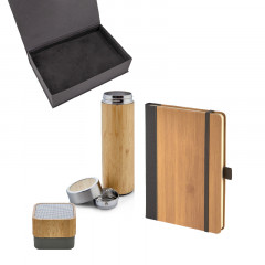 5080 Bambu Defter & Hoparlör & Termos Set 5080 Bambu Defter & Hoparlör & Termos Set