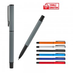 2025 BELEK mor Metal Roller Süper Jel Refil Kalem Ruber