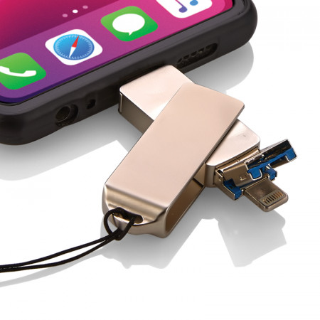 F-202-64 Silver 64 GB OTG Usb Bellek F-202-64 Silver 64 GB OTG Usb Bellek