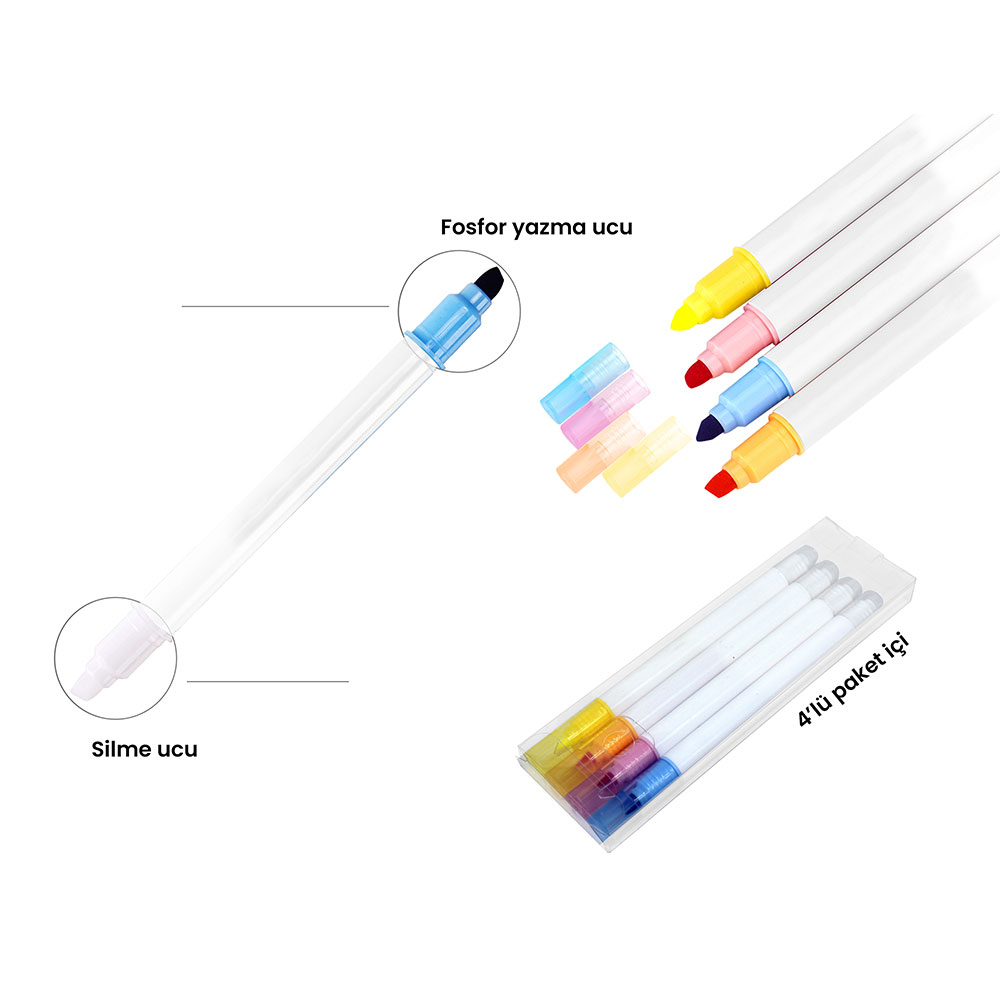 Silinebilir Highlighter قلم