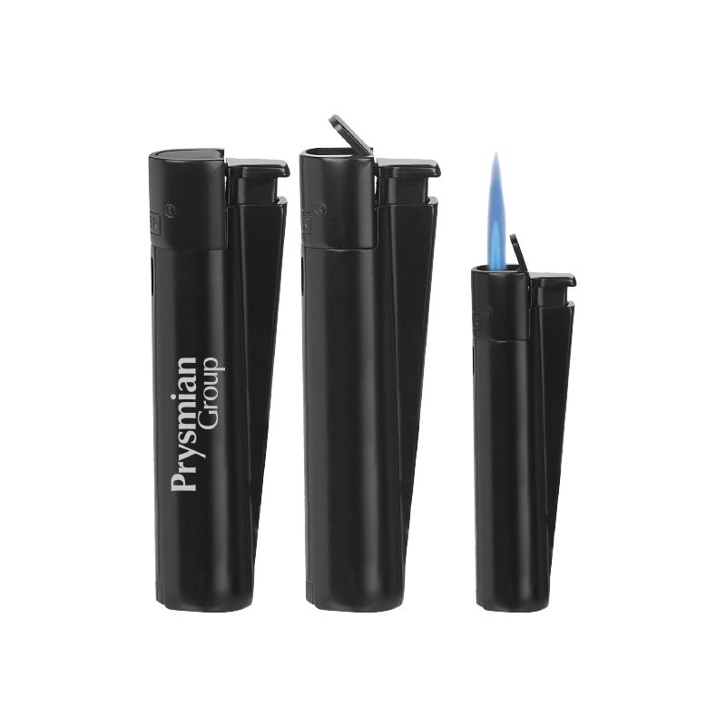 MJ-106 أسود Clipper معدني توربو قابل للتعبئة ولاعة